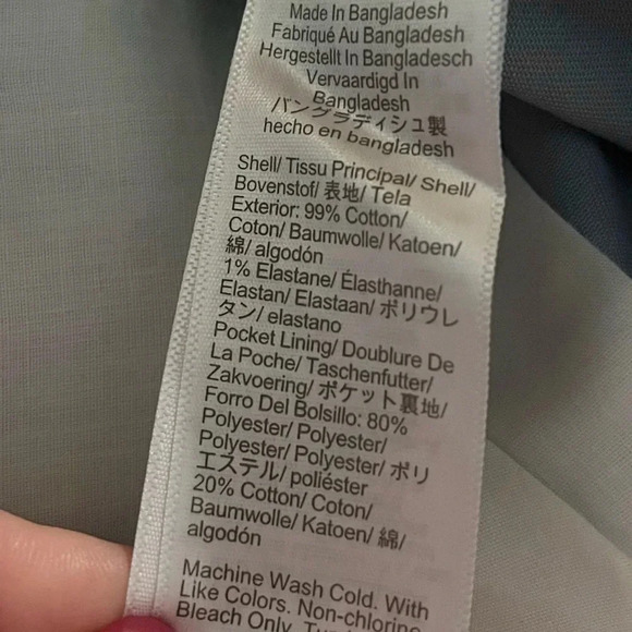 J Crew Chino Pants Flex Straight Leg Light Blue NWT Mens Size 38 X 32 Cotton - Picture 6 of 10